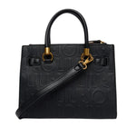 SATCHEL LOGO ALL OVER EMBOSSED 