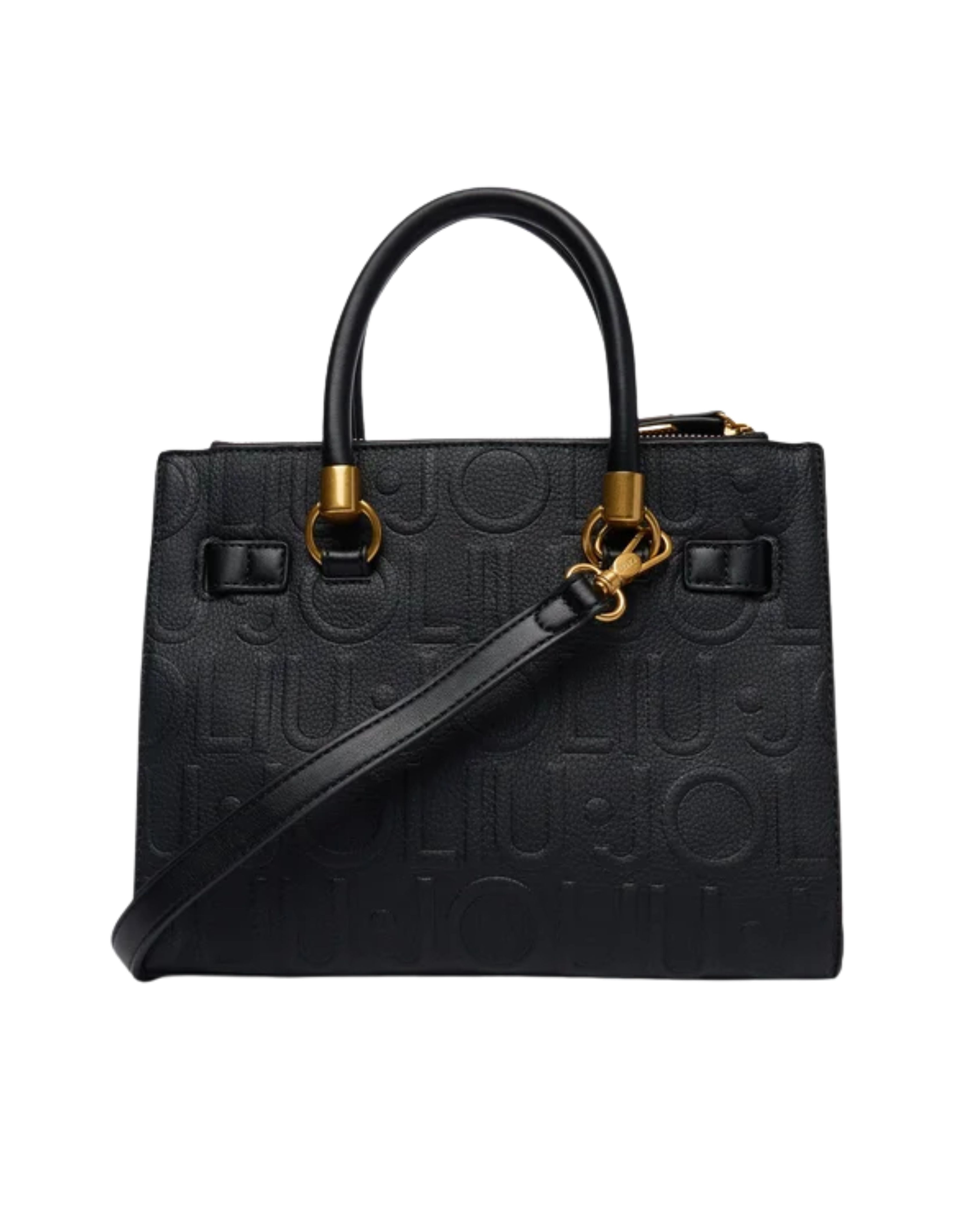 SATCHEL LOGO ALL OVER EMBOSSED 
