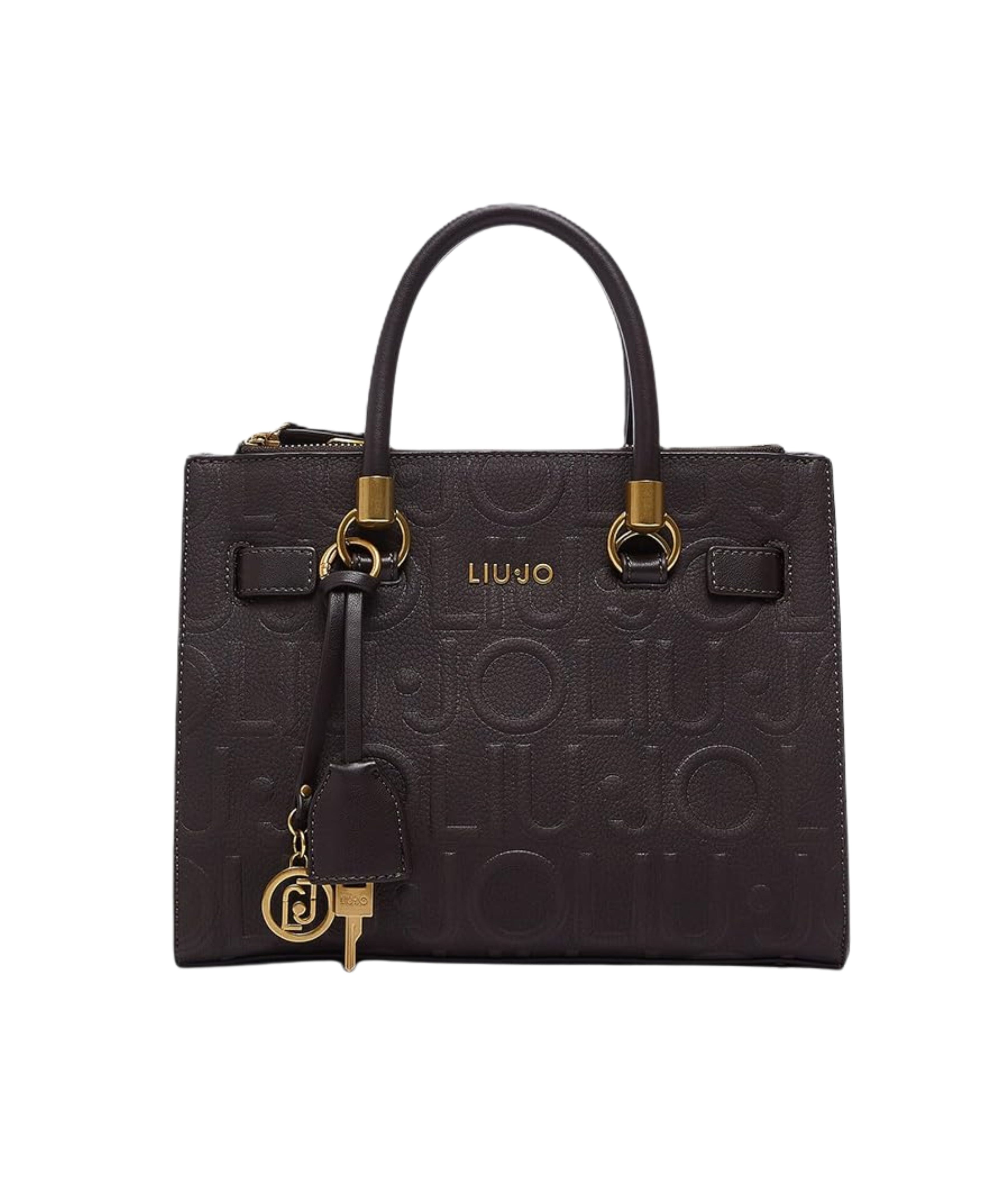 SATCHEL LOGO ALL OVER EMBOSSED 