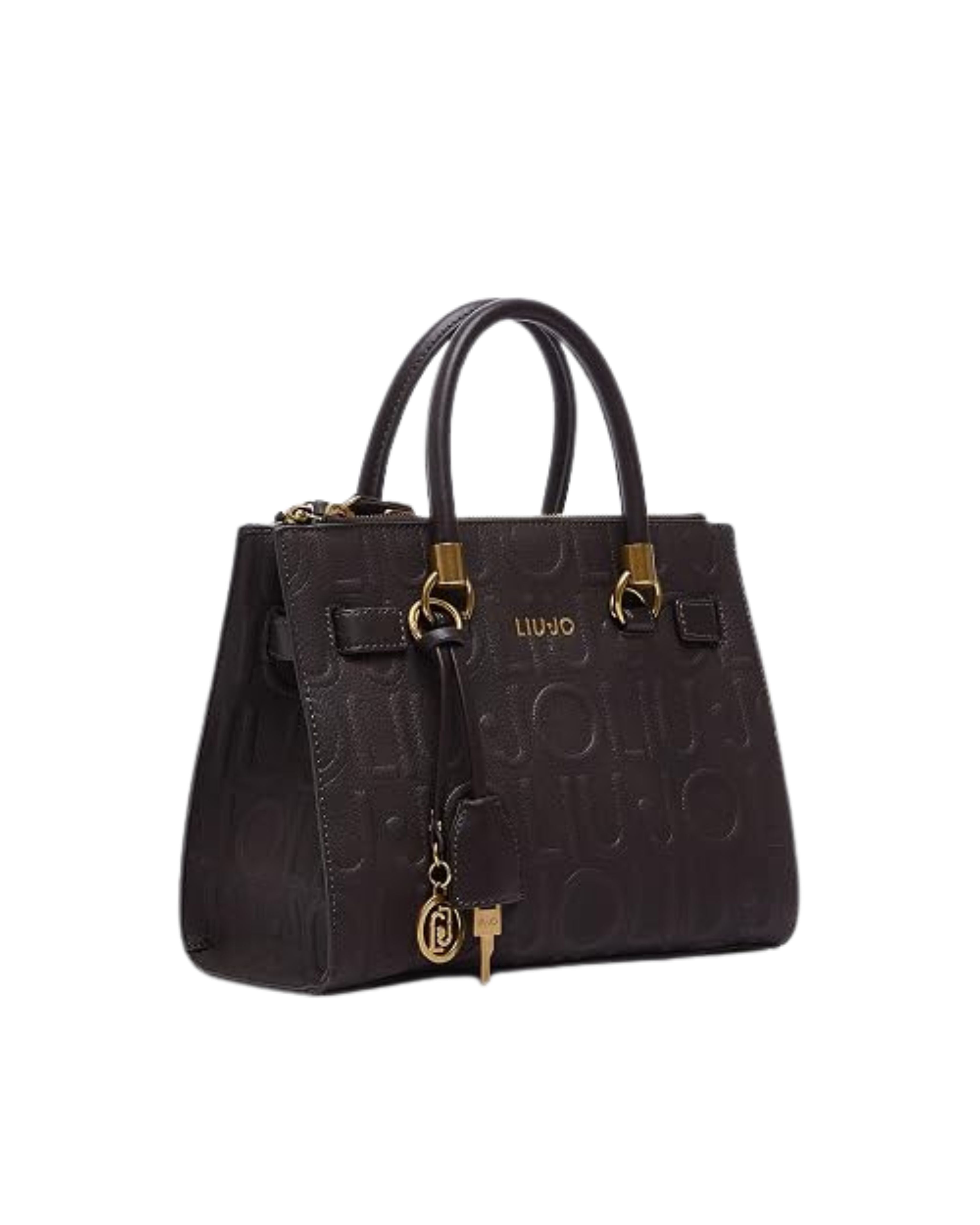 SATCHEL LOGO ALL OVER EMBOSSED 
