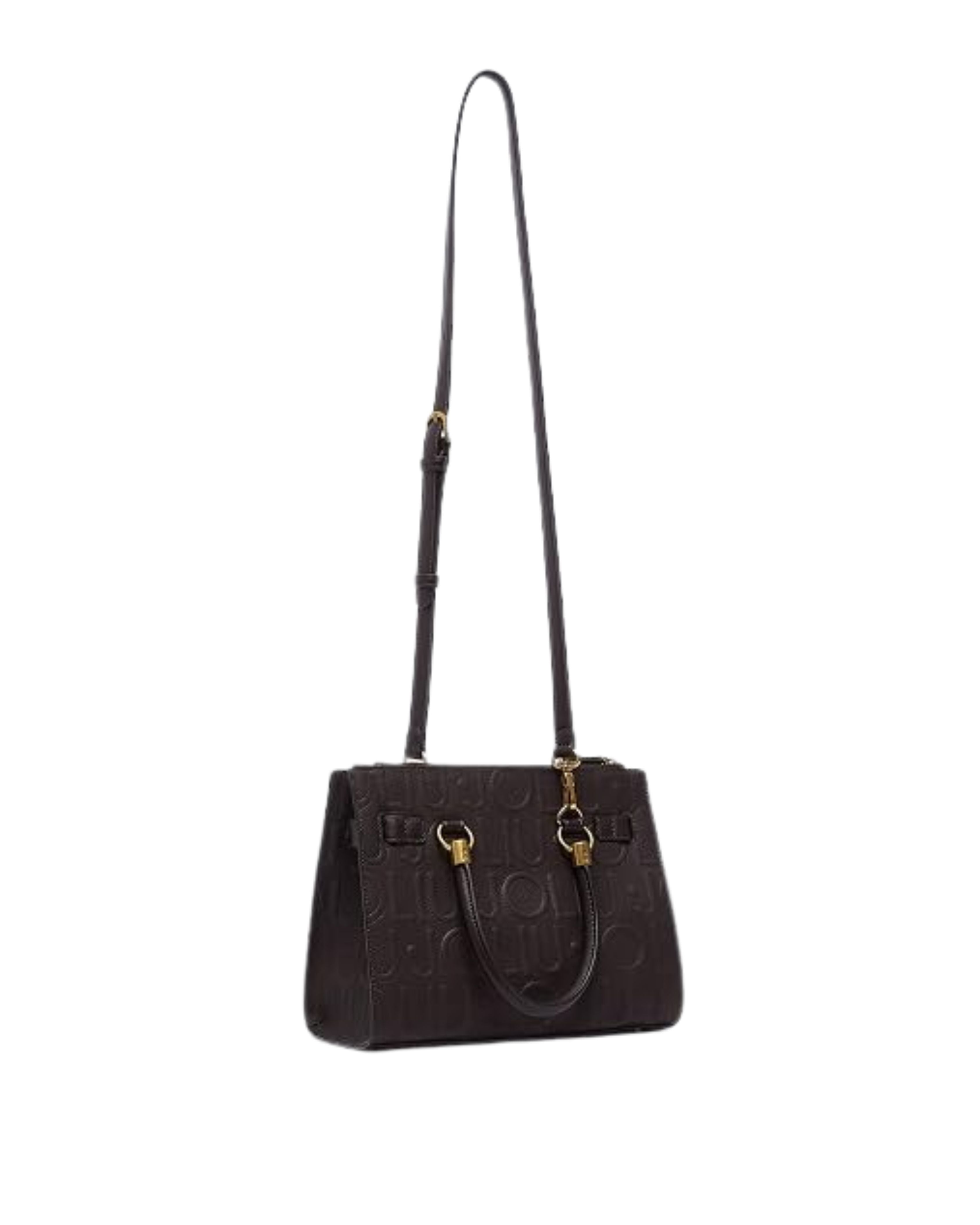 SATCHEL LOGO ALL OVER EMBOSSED 