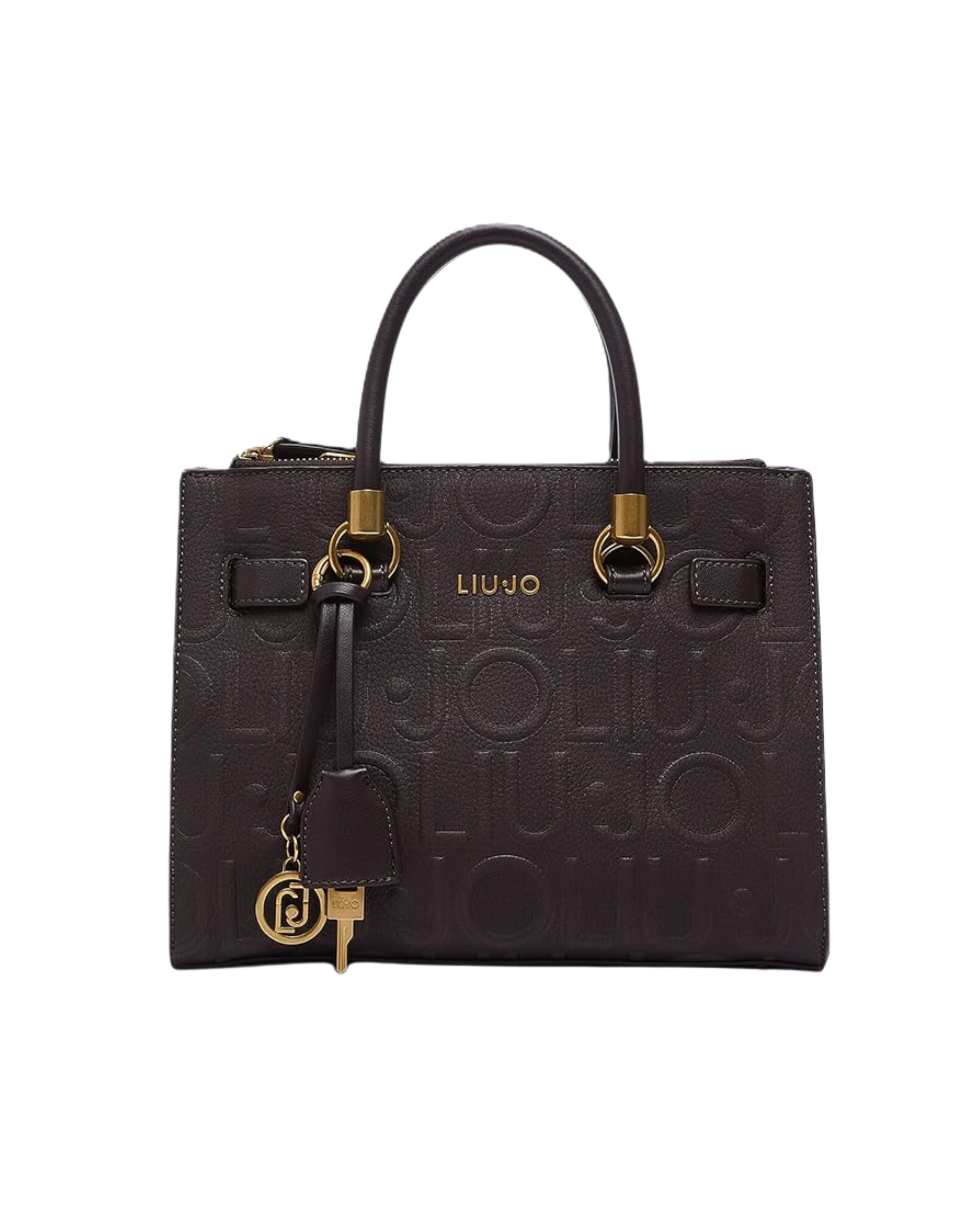 SATCHEL LOGO ALL OVER EMBOSSED 