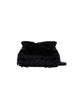 SMALL ECO-FUR HOBO BAG WITH SIDE GATHERING