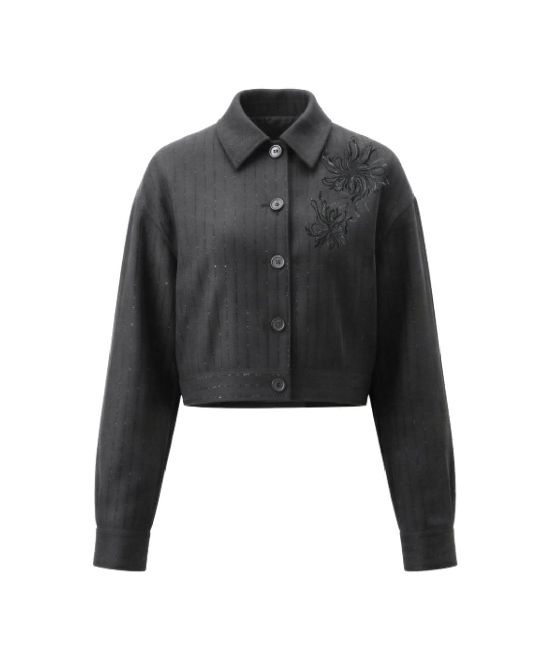CROPPED GESSATA CON RICAMO 