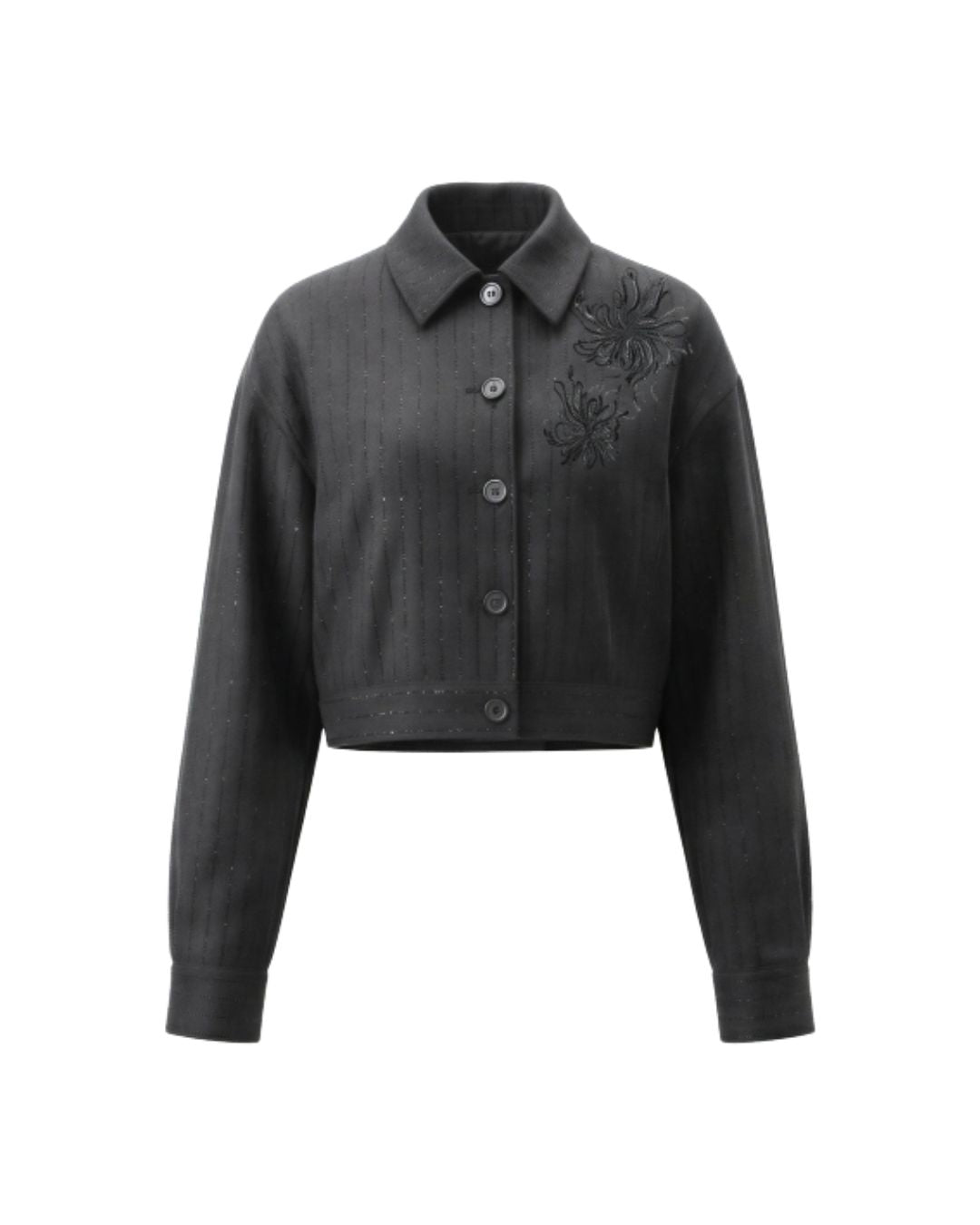 CROPPED GESSATA CON RICAMO 