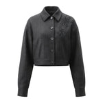 CROPPED GESSATA CON RICAMO 