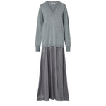 MAGLIA LUNGO BIMATERIALE 