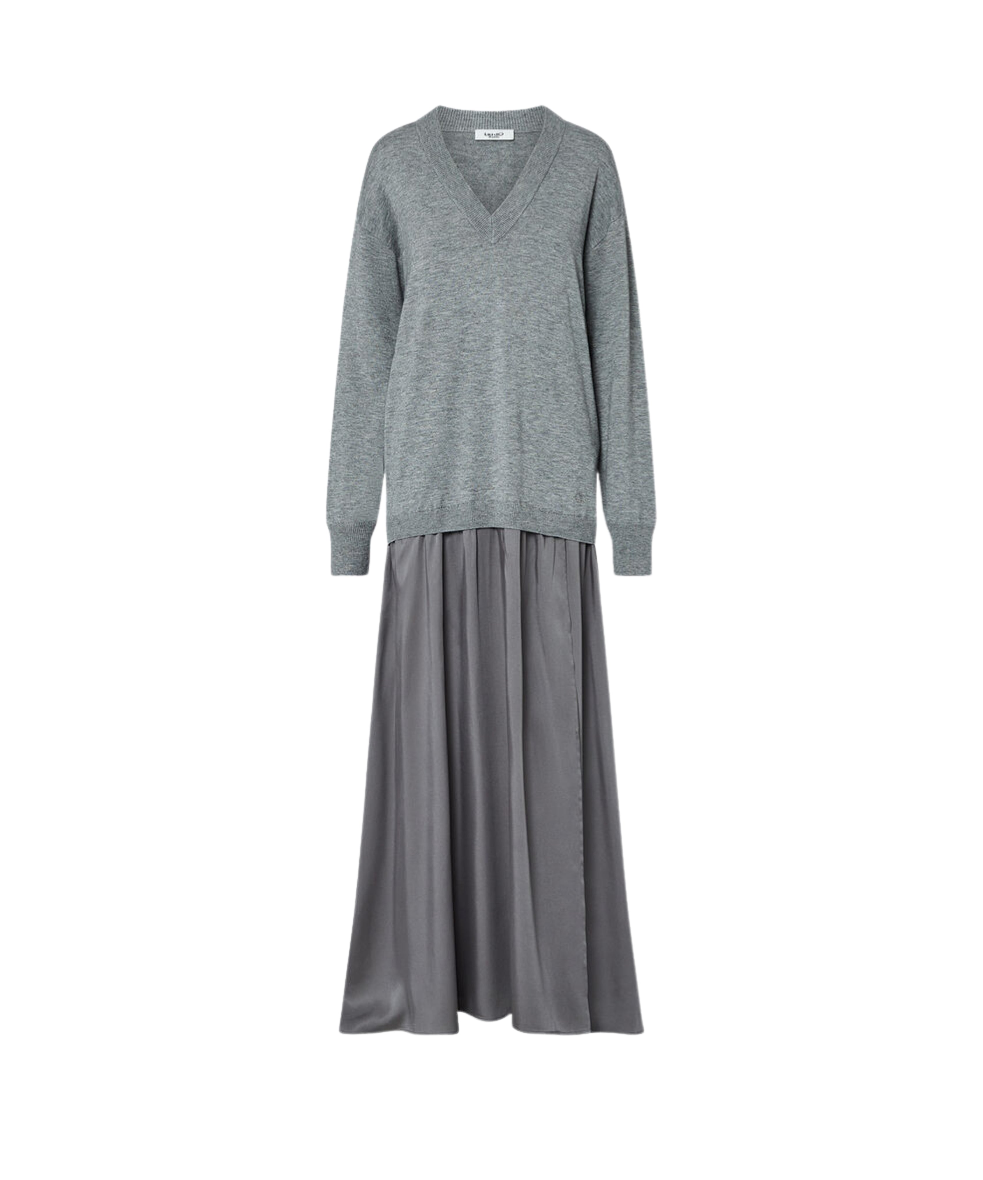 MAGLIA LUNGO BIMATERIALE 