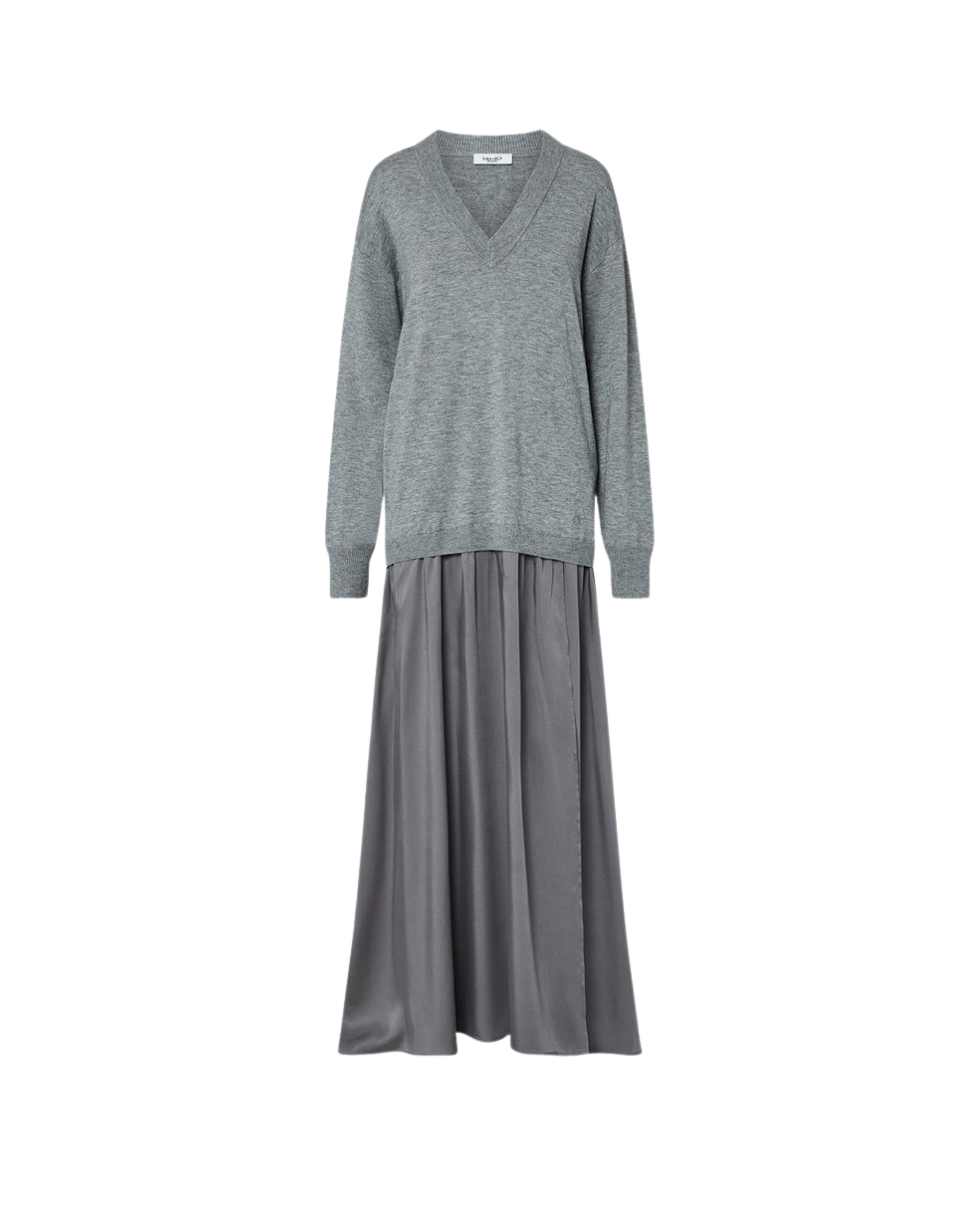 MAGLIA LUNGO BIMATERIALE 