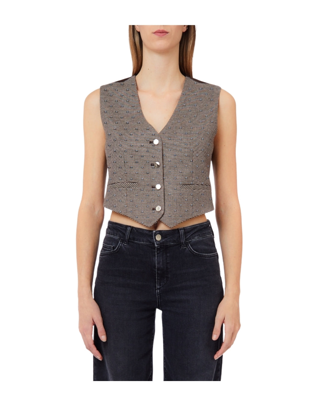 GILET SMANICATO 