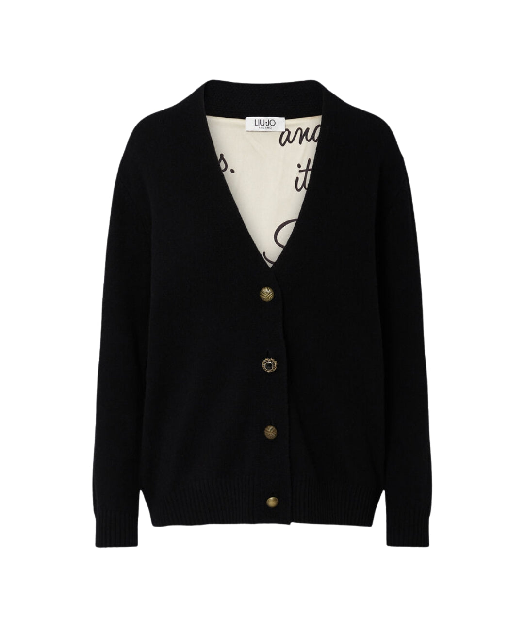 CARDIGAN FODERATO BOTTONI GIOIELLO 