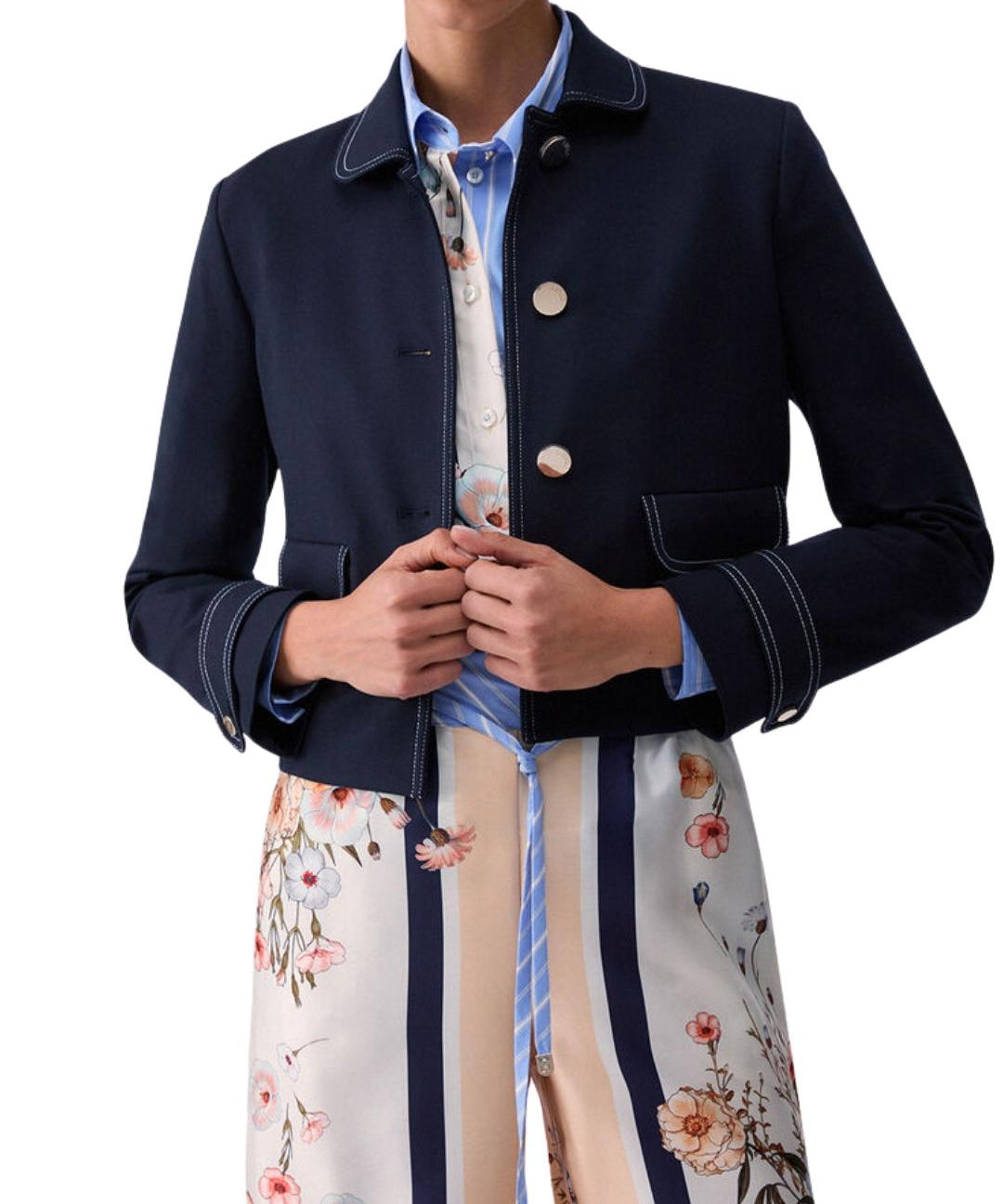 CROPPED PUNTO MILANO IMPUNTURE+POLSO C/ALAMARO 