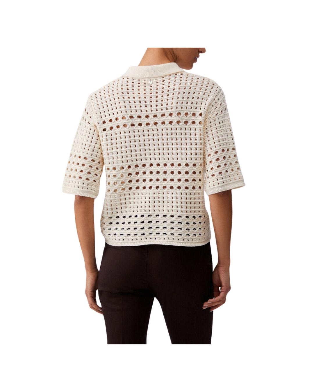 CARDIGAM MM CROCHETTE+APPLICAZIONI COLLO 