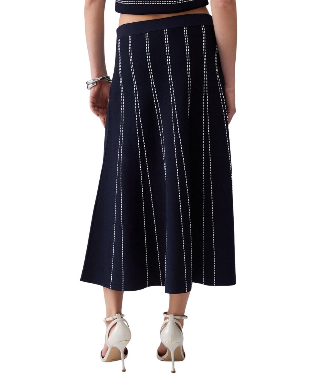 MAGLIA MIDI IMPUNTURE 