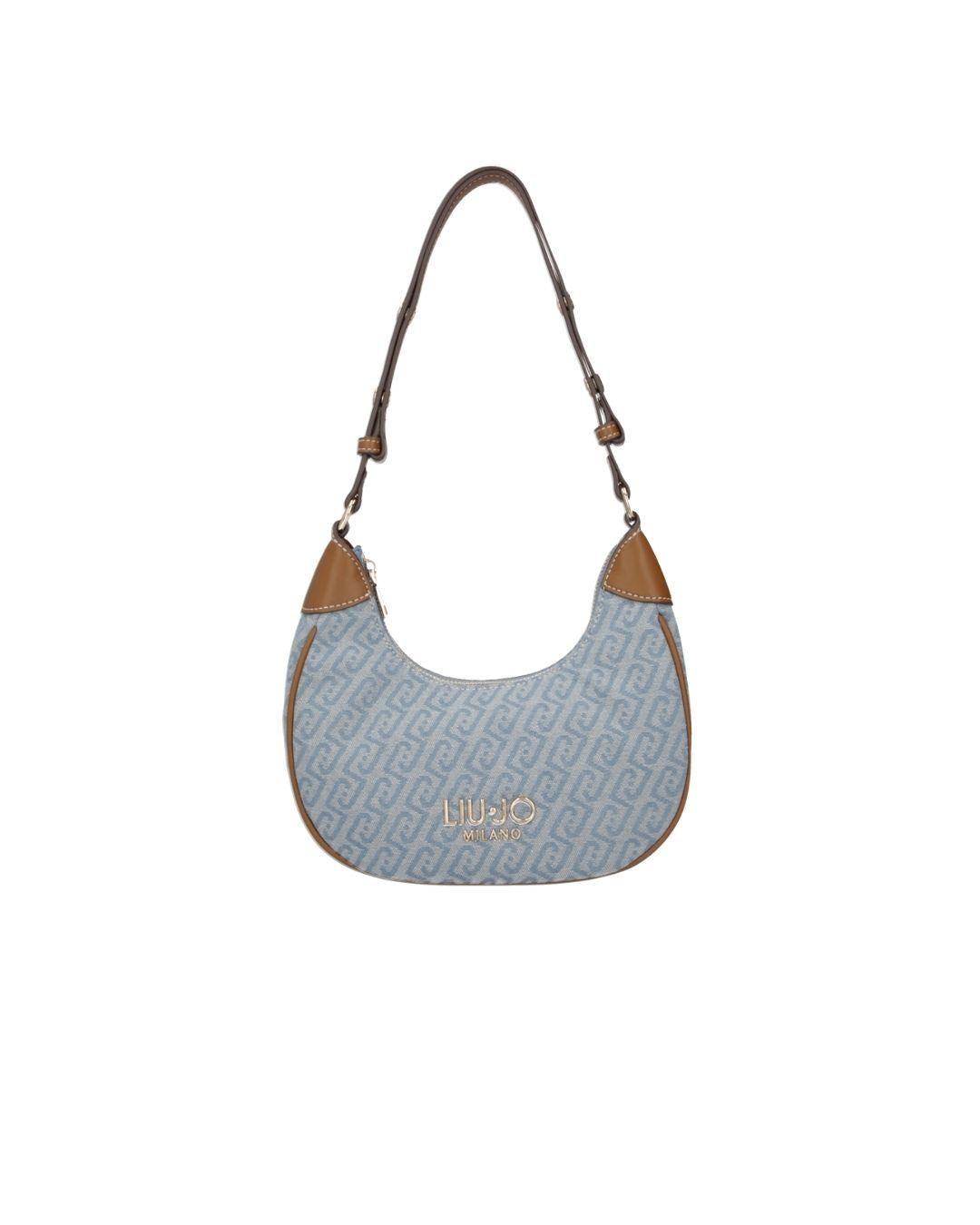 HOBO SMALL DENIM TESSUTO LOGATO 
