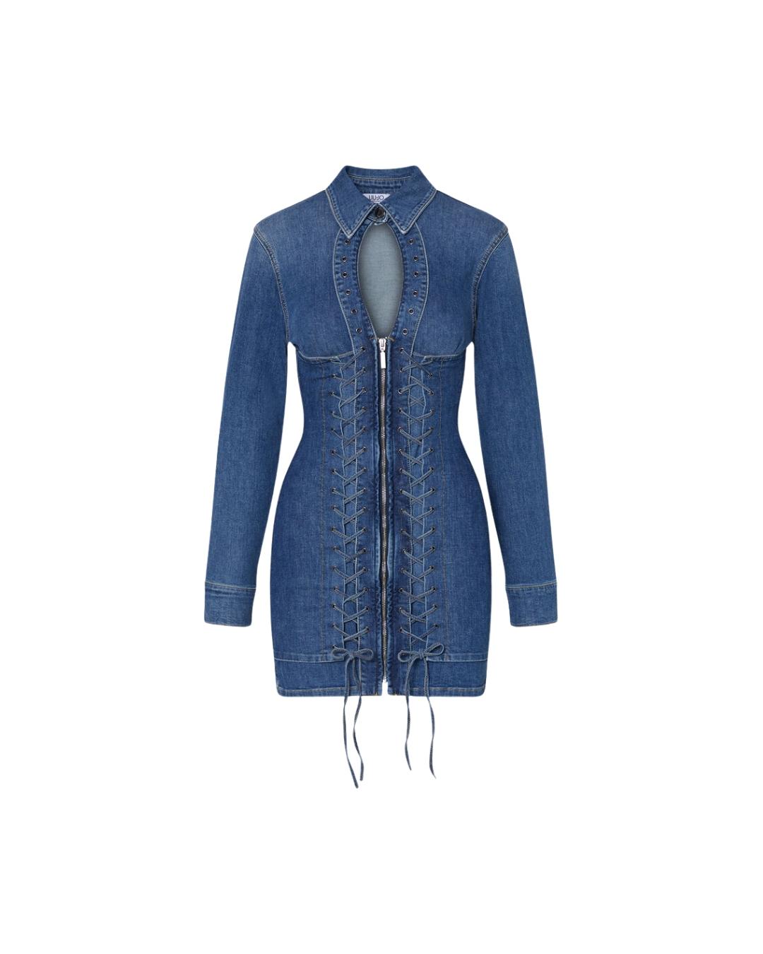 DENIM INTRECCIO SCOLLO GOCCIA ZIP DAVANTI 
