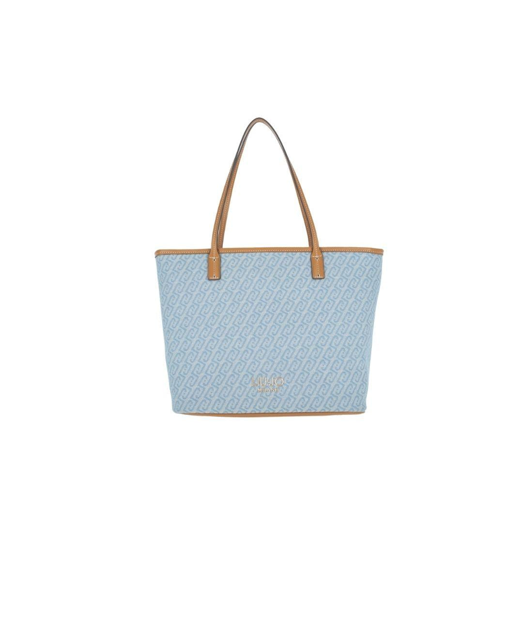 SHOPPING DENIM TESSUTO LOGATO 