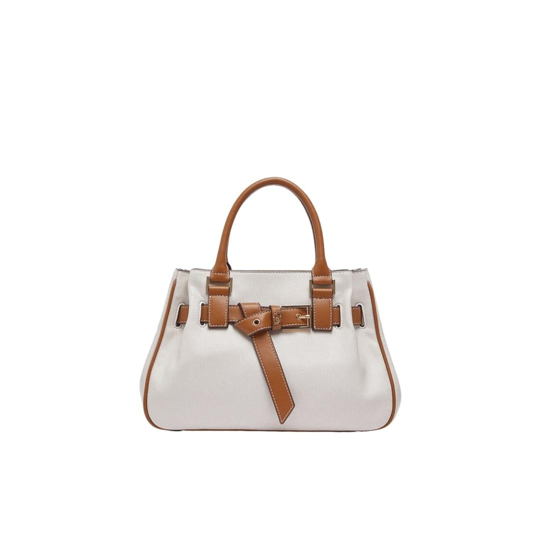 BAULETTO BIMATERIALE CON FIBBIA 