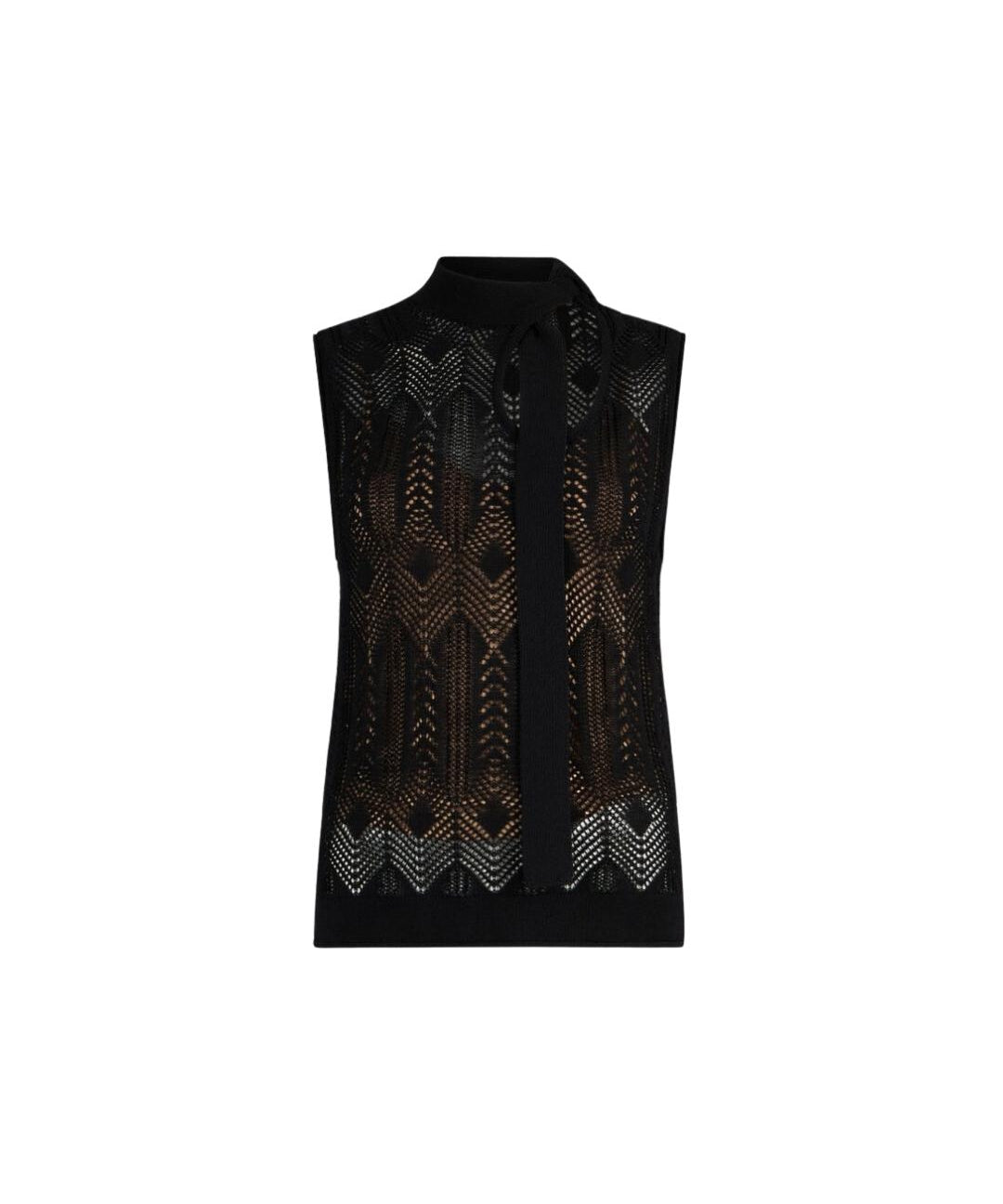 TOP CROCHETTE TRAFORATO+FIOCCO 