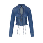 BUSTIER DENIM INTRECCIO SCOLLO GOCCIA ML 