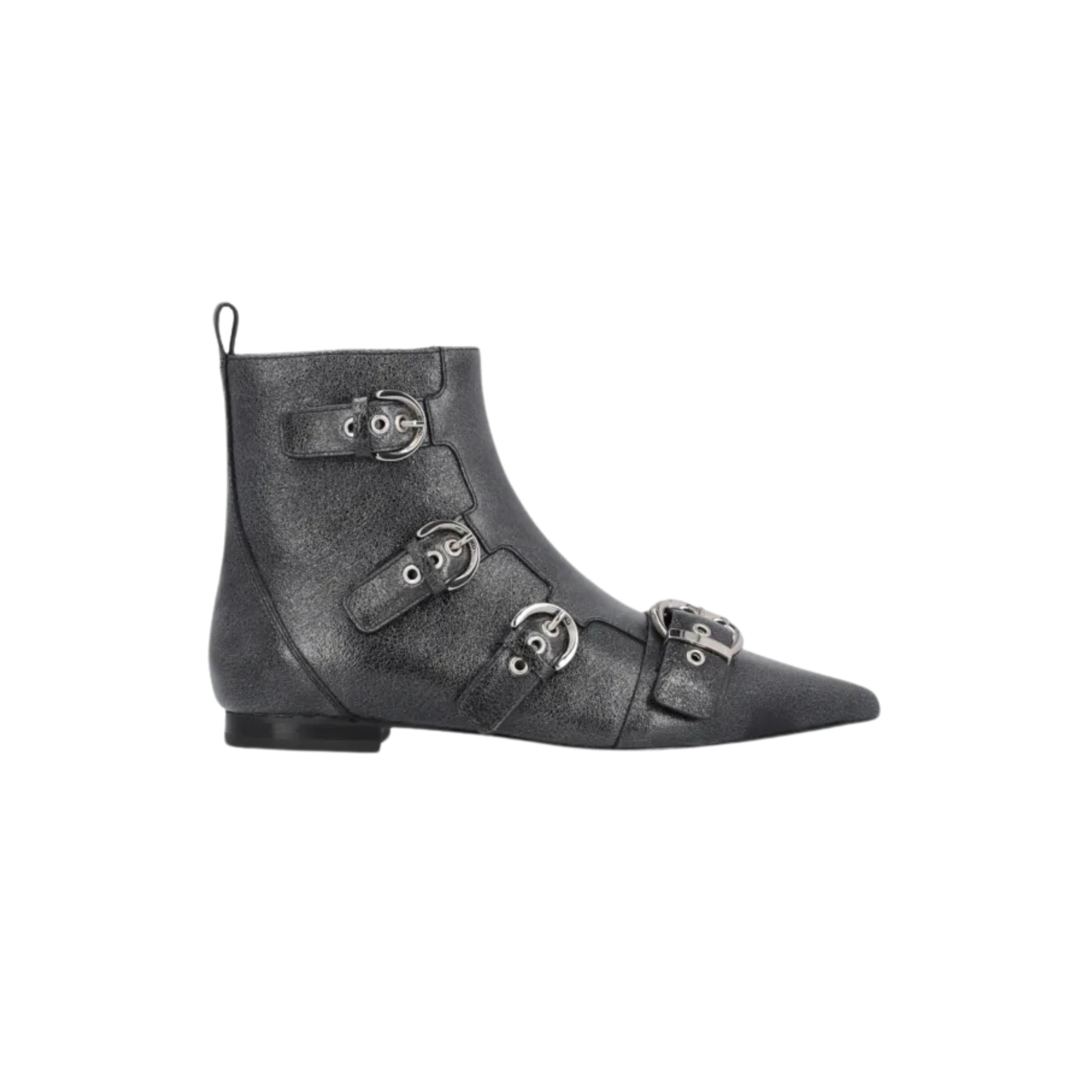 ANKLE BOOT FIBBIE LEATHER 
