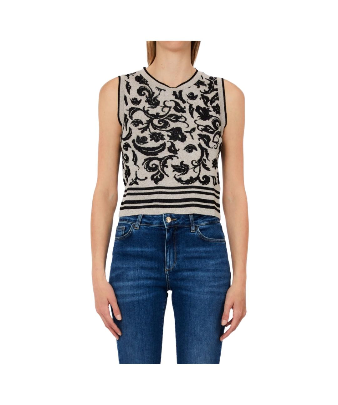 TOP JACQUARD LUREX 