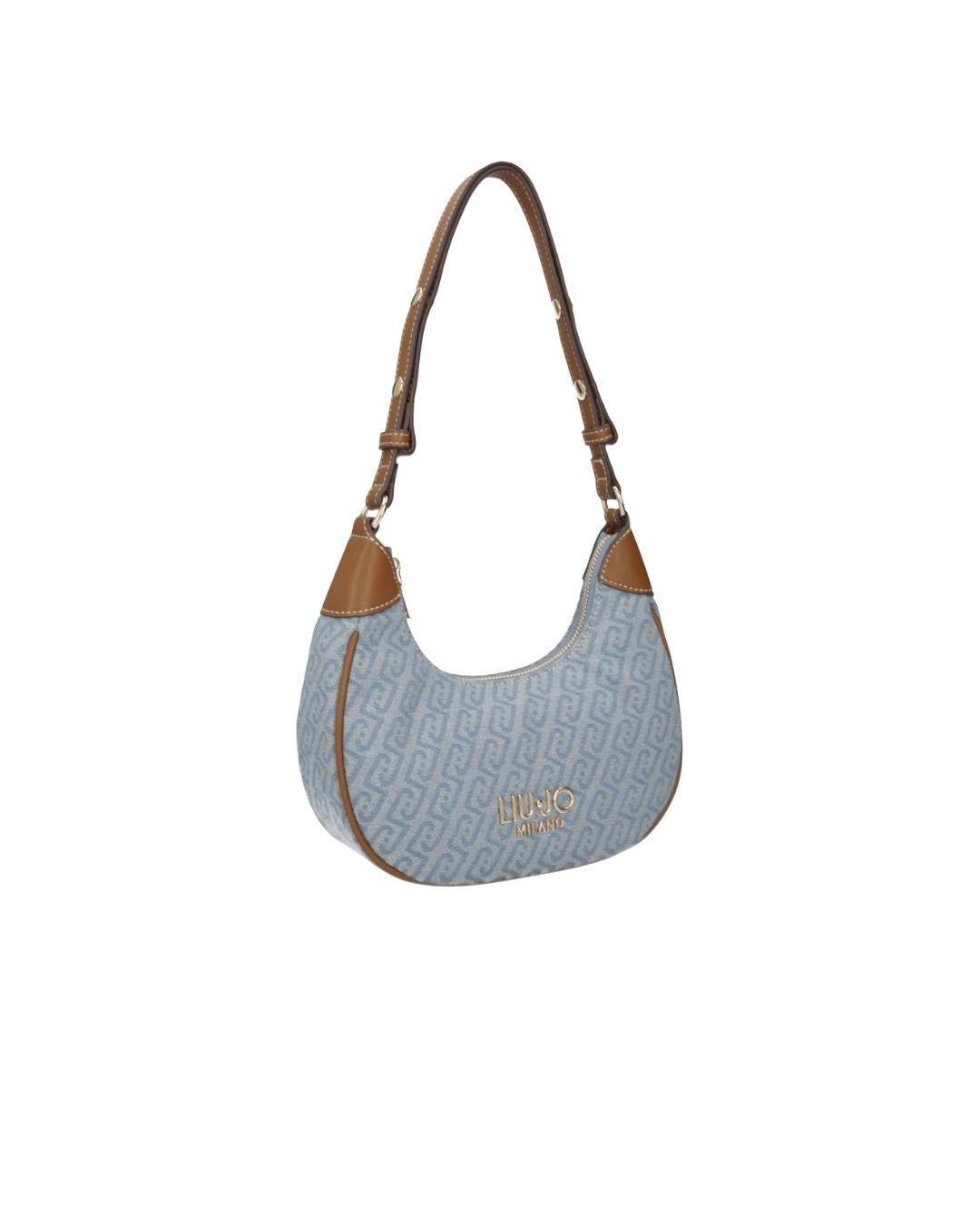 HOBO SMALL DENIM TESSUTO LOGATO 