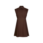 POPELINE MIDI COLLETTO CAMICIA 