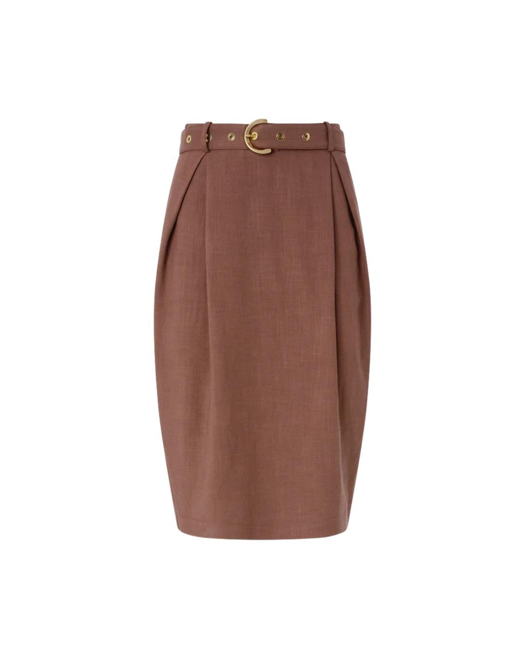 MIDI CANVAS ARMATURATO CON CINTURA 