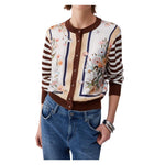 CARDIGAN BIMATERIALE ST FLOREALE 