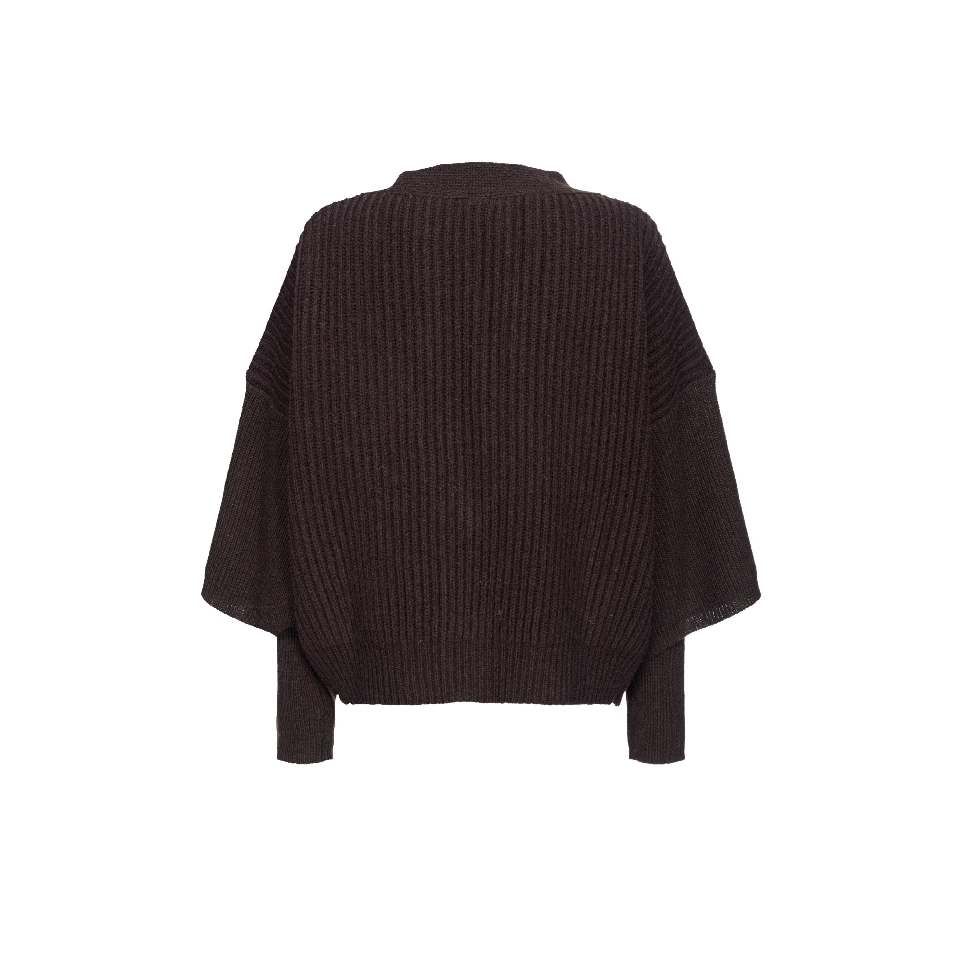 D BRIOSO CARDIGAN LANA COSTE LARGHE 