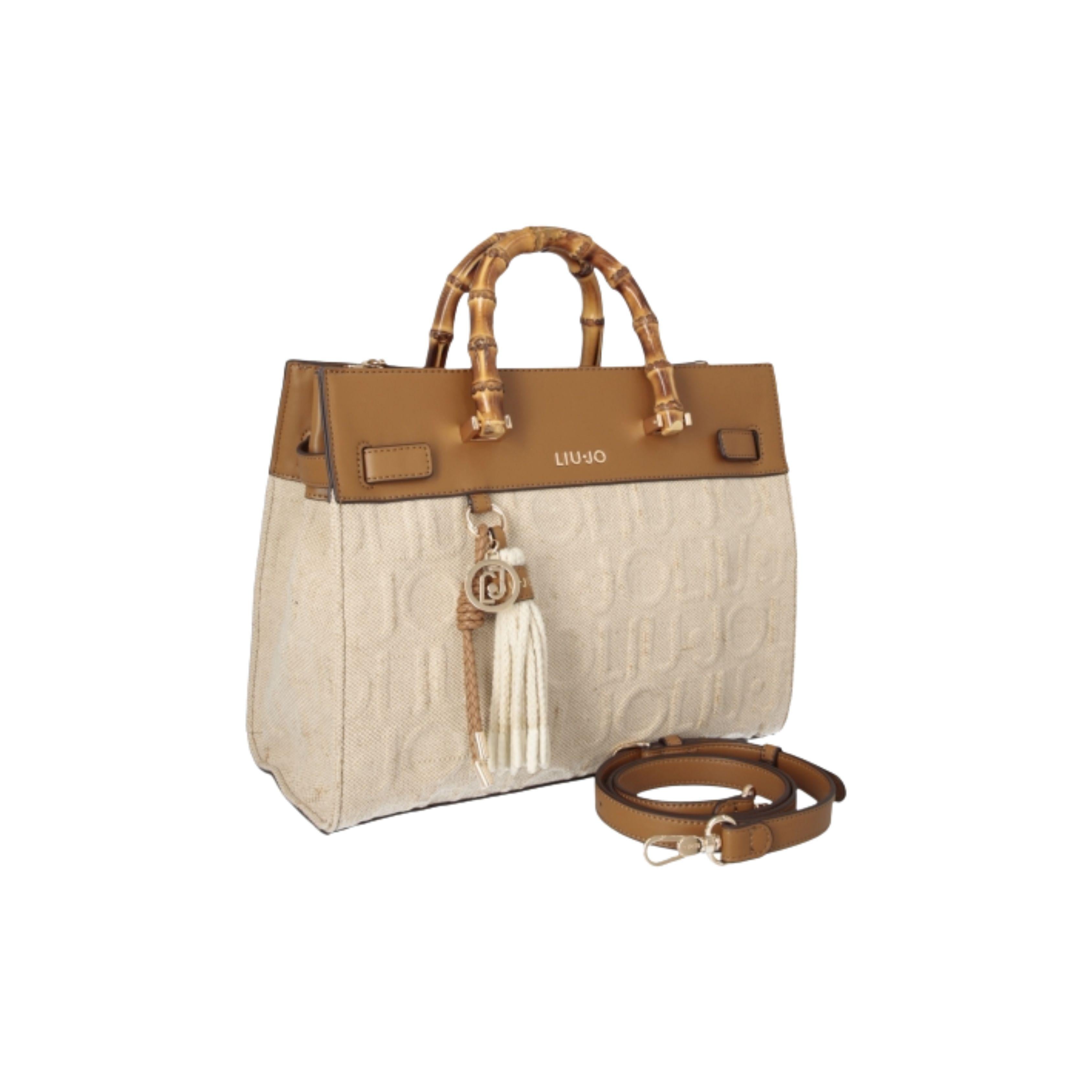 TOTE BIMATERIALE CANVAS LOGATO 