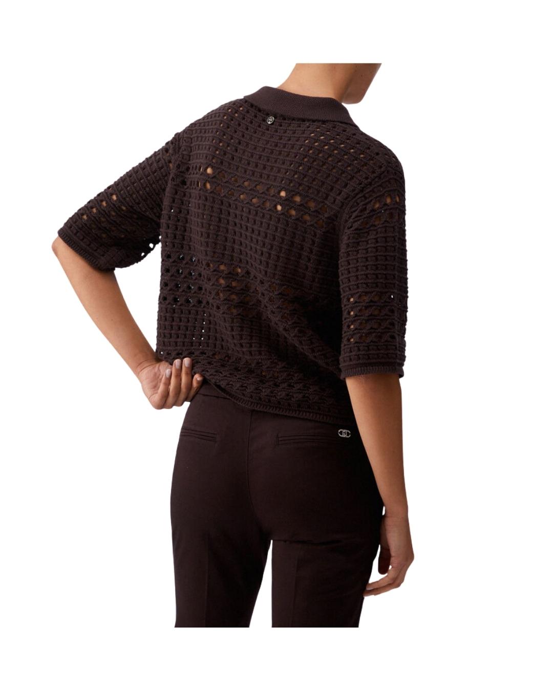 CARDIGAM MM CROCHETTE+APPLICAZIONI COLLO 
