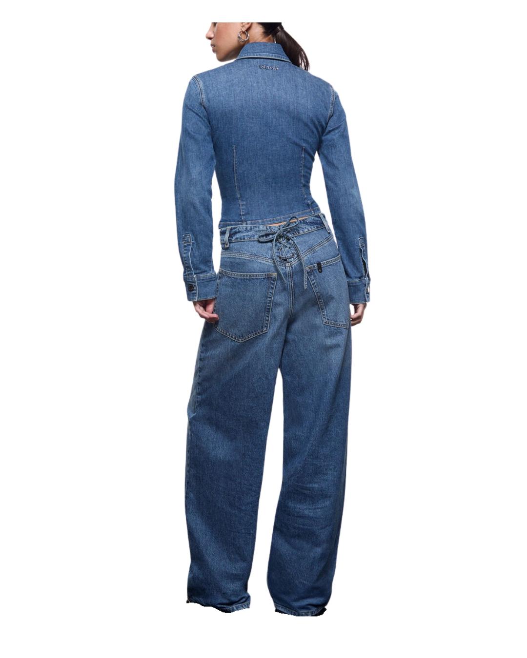 BUSTIER DENIM INTRECCIO SCOLLO GOCCIA ML 