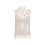 TOP CROCHETTE TRAFORATO+FIOCCO 