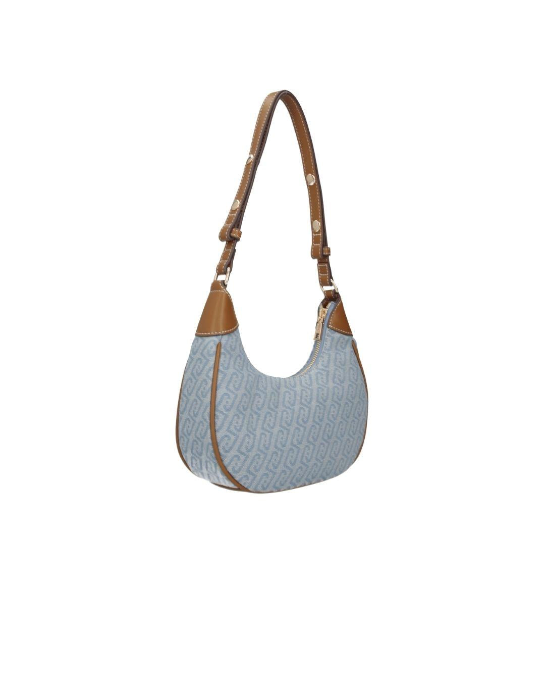 HOBO SMALL DENIM TESSUTO LOGATO 
