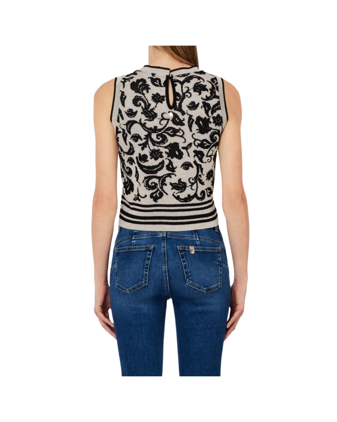 TOP JACQUARD LUREX 