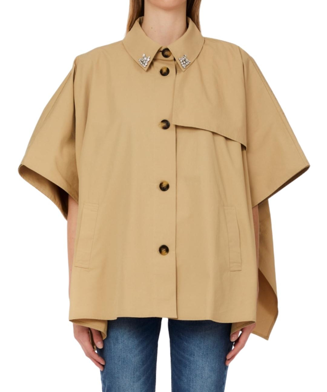 PONCHO TRENCH COTONE 