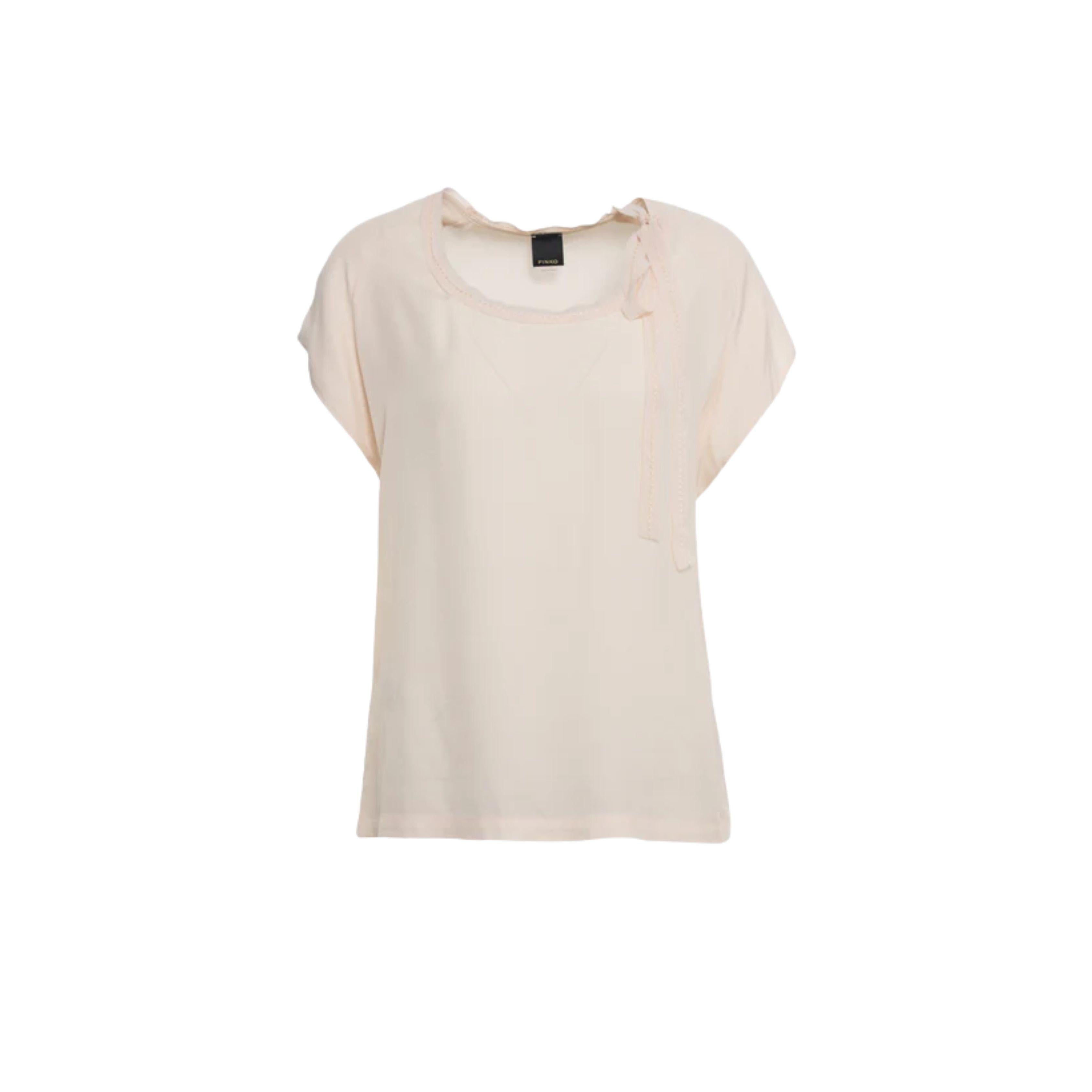 BLUSA TWILL CON FIOCCO 