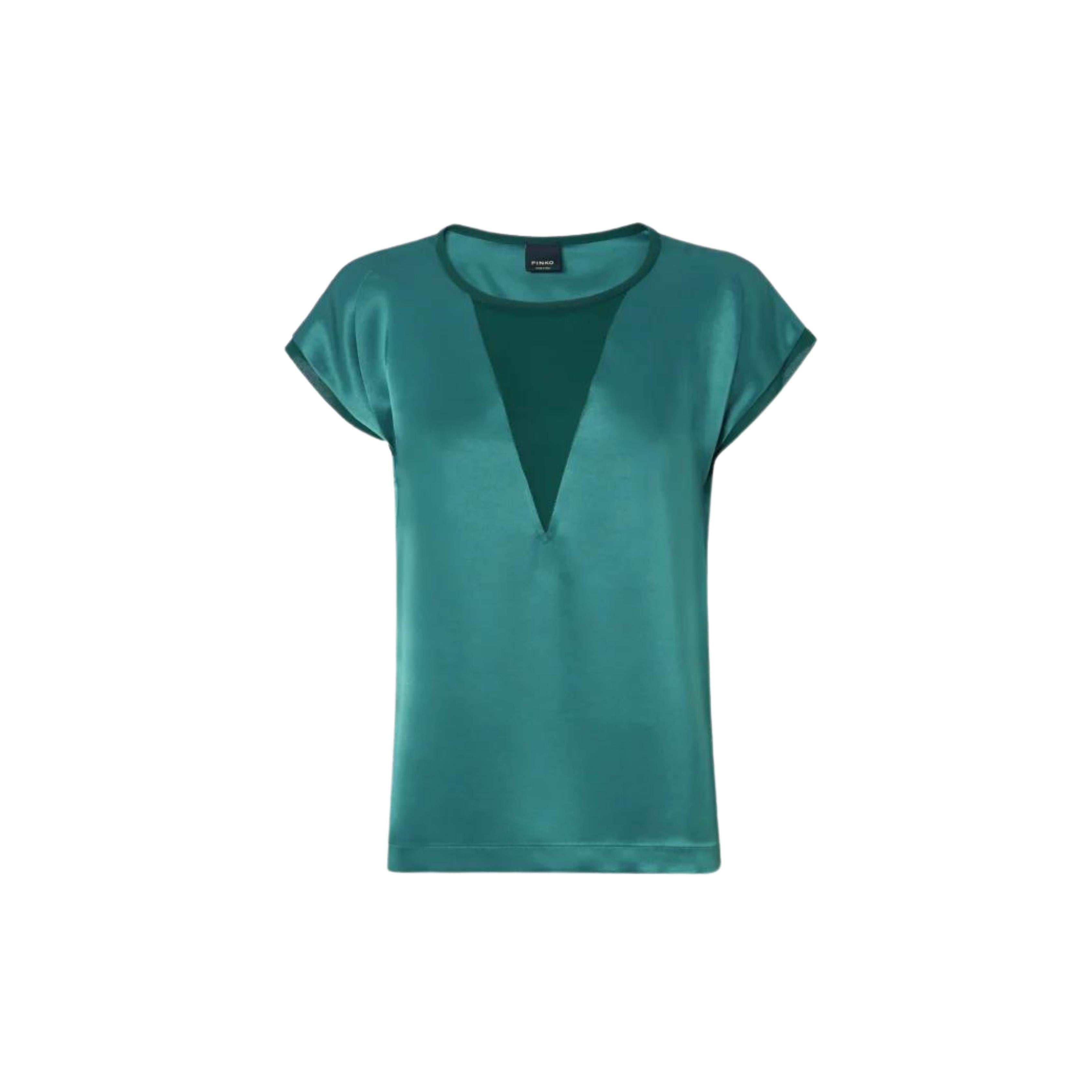 ORANGE BLUSA SATEN 