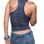 CANOTTA EFFETTO DENIM ELODIE 