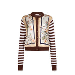 CARDIGAN BIMATERIALE ST FLOREALE 