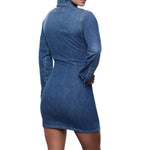 DENIM INTRECCIO SCOLLO GOCCIA ZIP DAVANTI 