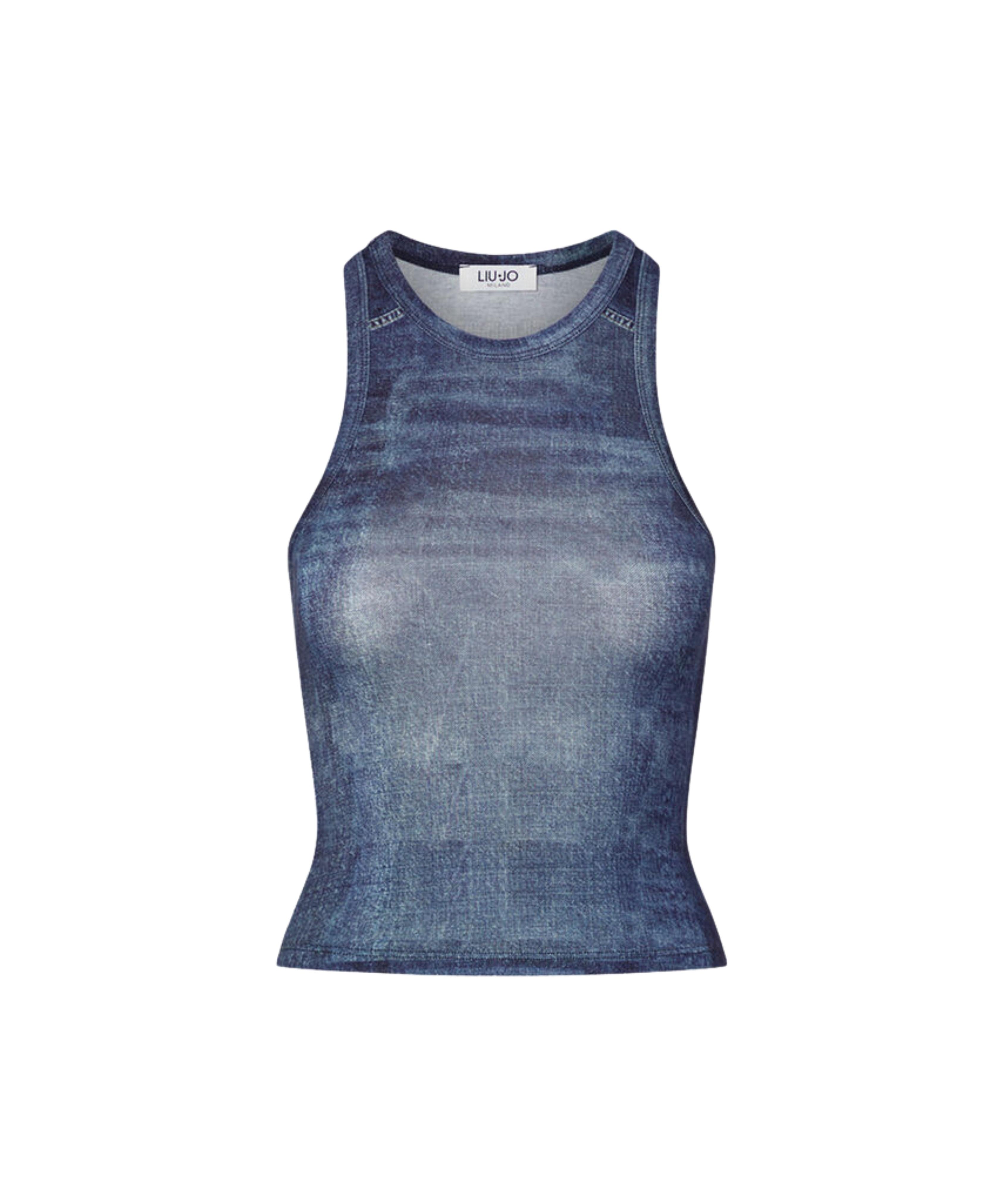 CANOTTA EFFETTO DENIM ELODIE 